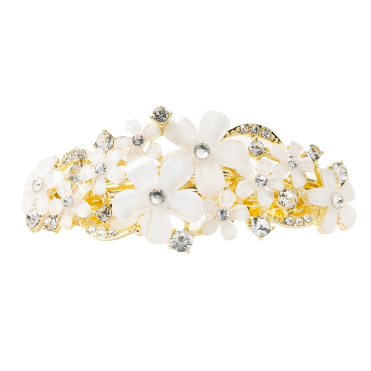 ゴールド | バレッタ ヘアクリップ ヘアアクセサリー | CREAM-DOT