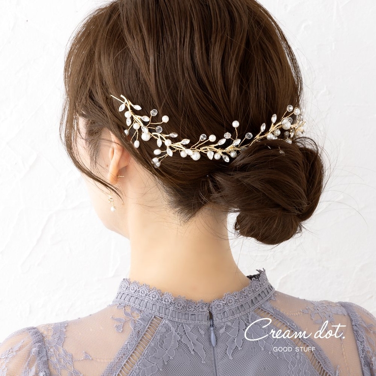 ヘッドドレス ヘアピン バックカチューシャ | CREAM-DOT | 詳細画像1 
