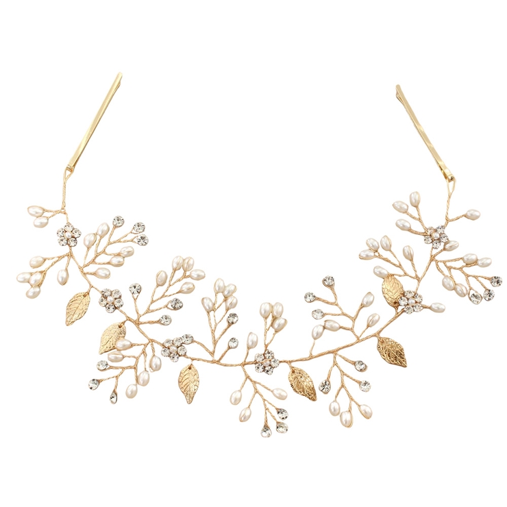 ゴールド | ヘッドドレス ヘアピン バックカチューシャ | CREAM-DOT