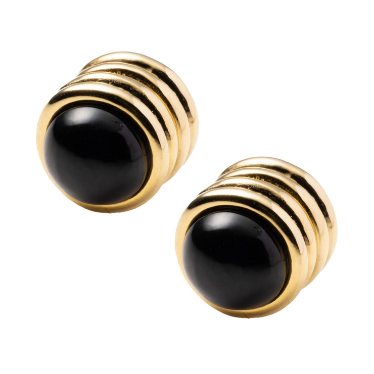 ブラック | 穴不要 ピアス見え マグネットイヤリング | CREAM-DOT