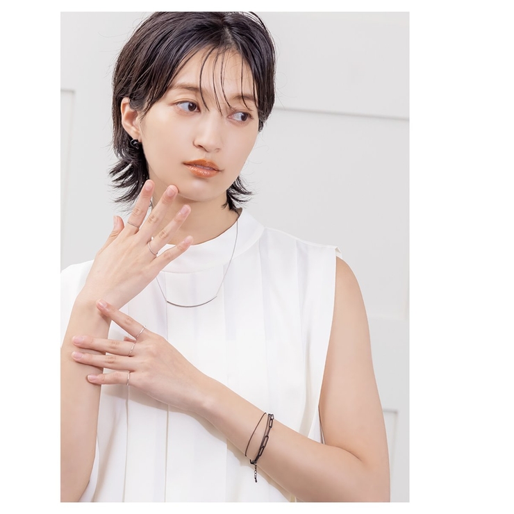 ブレスレット レディース ブラックプレーティング | CREAM-DOT | 詳細画像7 