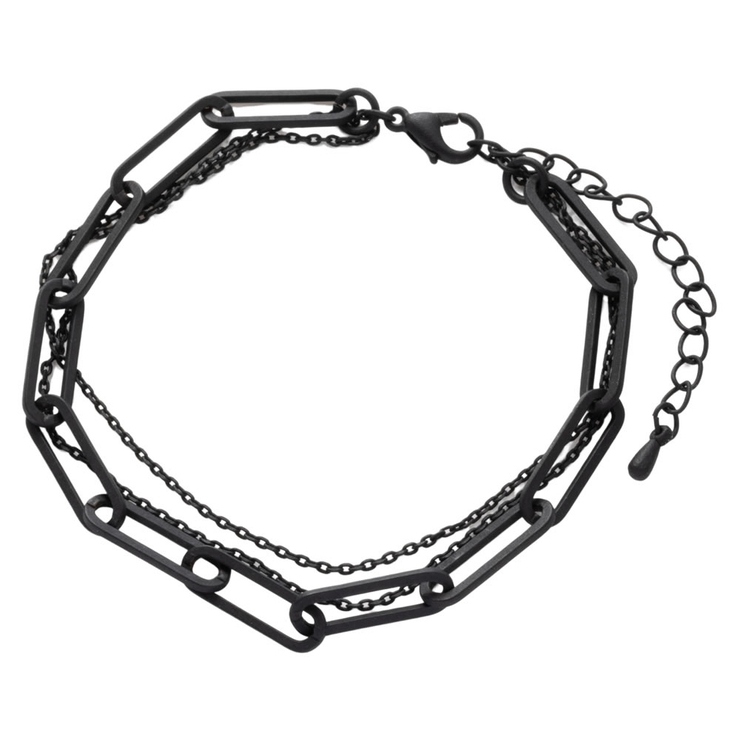 ブラック | ブレスレット レディース ブラックプレーティング | CREAM-DOT