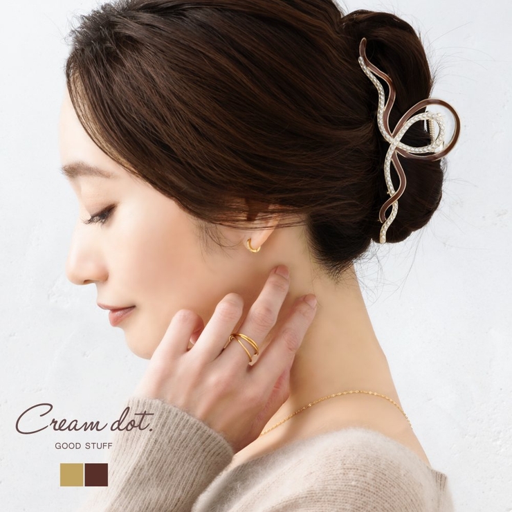 バンスクリップ ヘアクリップ レディース | CREAM-DOT | 詳細画像1 