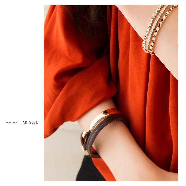 ブレスレット 本革 牛革[品番：CRMA0000505]｜CREAM-DOT
