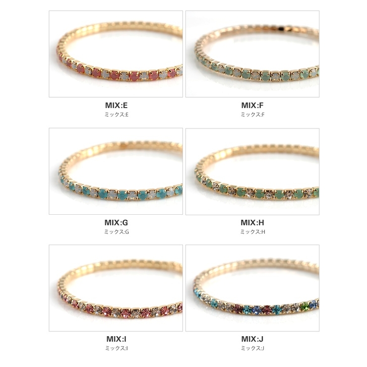 テニスブレスレット レディース ゴールド | CREAM-DOT | 詳細画像5 