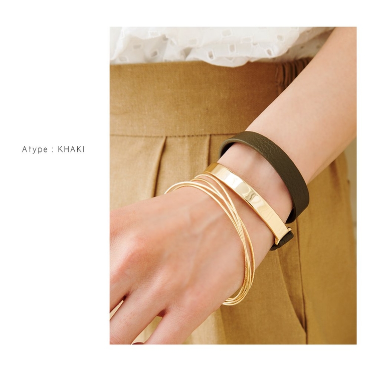 ブレスレット リアルレザー 牛革 | CREAM-DOT | 詳細画像11 