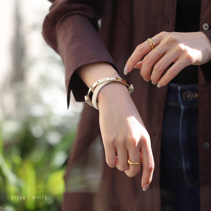 ブレスレット リアルレザー 牛革 | CREAM-DOT | 詳細画像10 