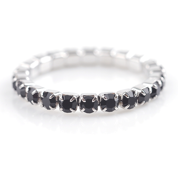 ブラック | テニスリング 指輪 レディース | CREAM-DOT