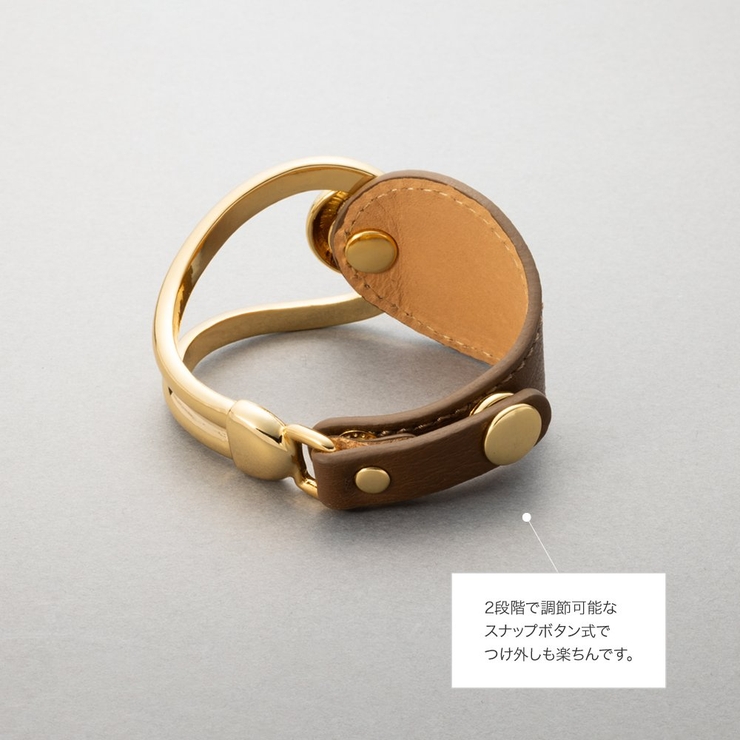 バングル ブレスレット リアルレザー | CREAM-DOT | 詳細画像6 