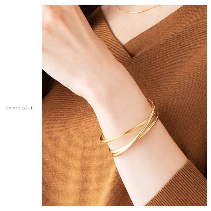 バングル レディース 太め[品番：CRMA0006759]｜CREAM-DOT