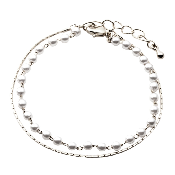 A：シルバー | 選べる2タイプ ブレスレット レディース | CREAM-DOT