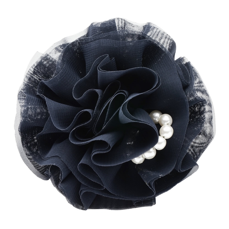 ネイビー | コサージュ パール フォーマル | CREAM-DOT