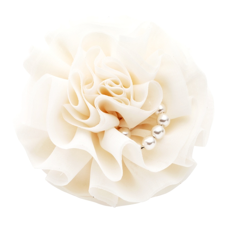 ホワイト | コサージュ パール フォーマル | CREAM-DOT