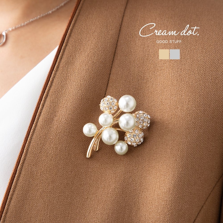 【NEW限定品】 ブローチ フォーマル 卒業式[品番：CRMA0006115]｜CREAM-DOT アクセサリー