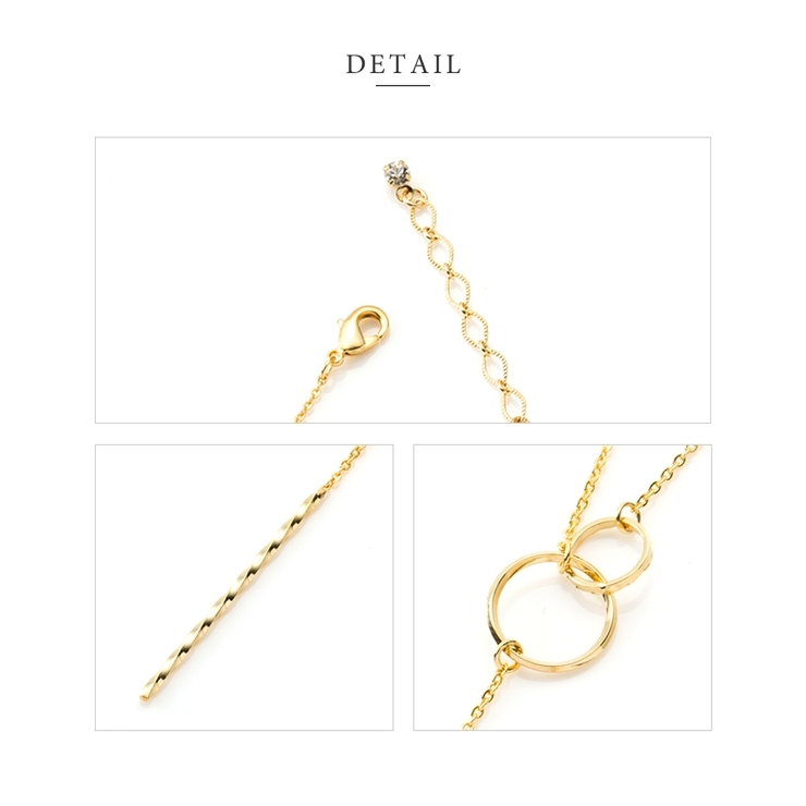 ロングネックレス Y字 シンプル | CREAM-DOT | 詳細画像5 