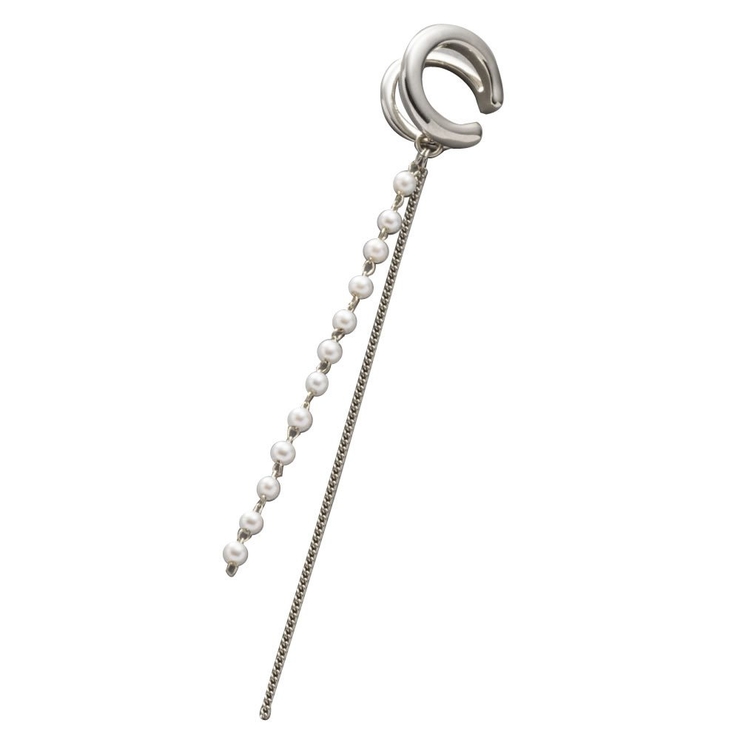 シルバー | イヤーカフ 金属アレルギー ニッケルフリー | CREAM-DOT