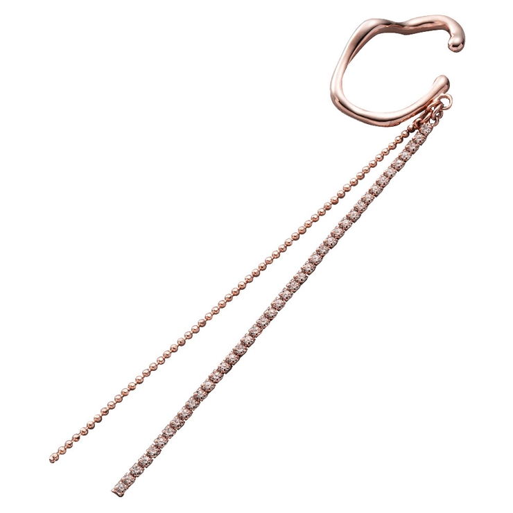 ピンクゴールド | イヤーカフ 金属アレルギー ニッケルフリー | CREAM-DOT