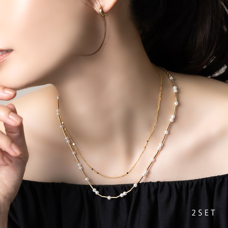 2点セット ネックレス 金属アレルギー | CREAM-DOT | 詳細画像1 