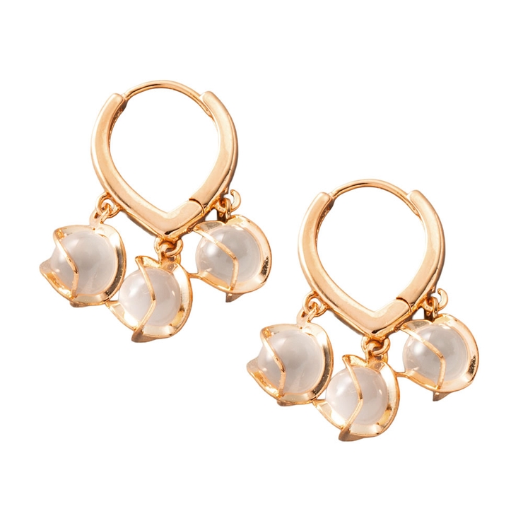 ピンクゴールド | 金属アレルギー対応 ピアス ニッケルフリー | CREAM-DOT