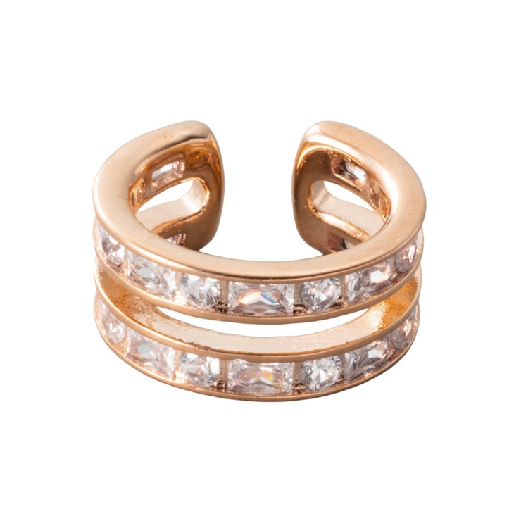 ピンクゴールド | 金属アレルギー対応 イヤーカフ ニッケルフリー | CREAM-DOT