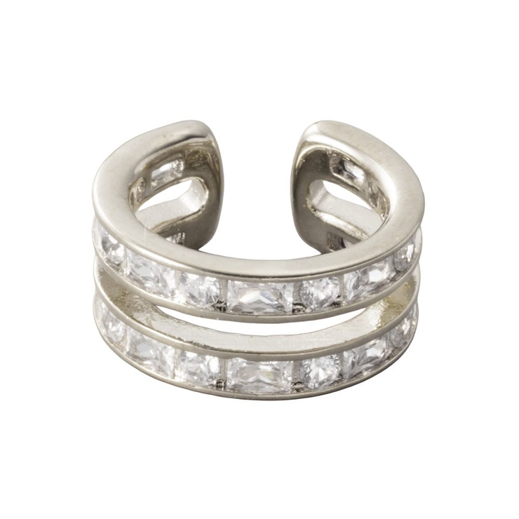 シルバー | 金属アレルギー対応 イヤーカフ ニッケルフリー | CREAM-DOT