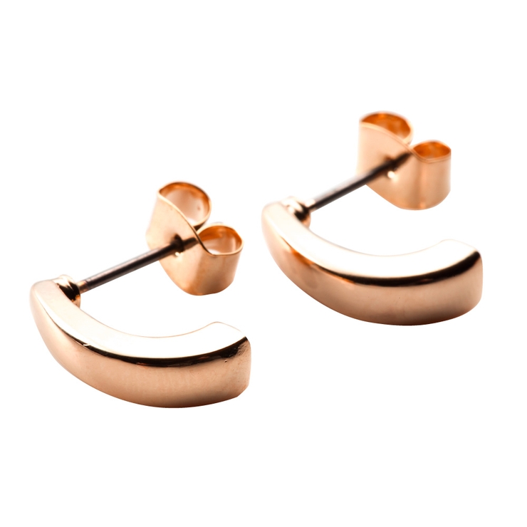 ピンクゴールド | 小ぶり イヤリング ノンホールピアス | CREAM-DOT