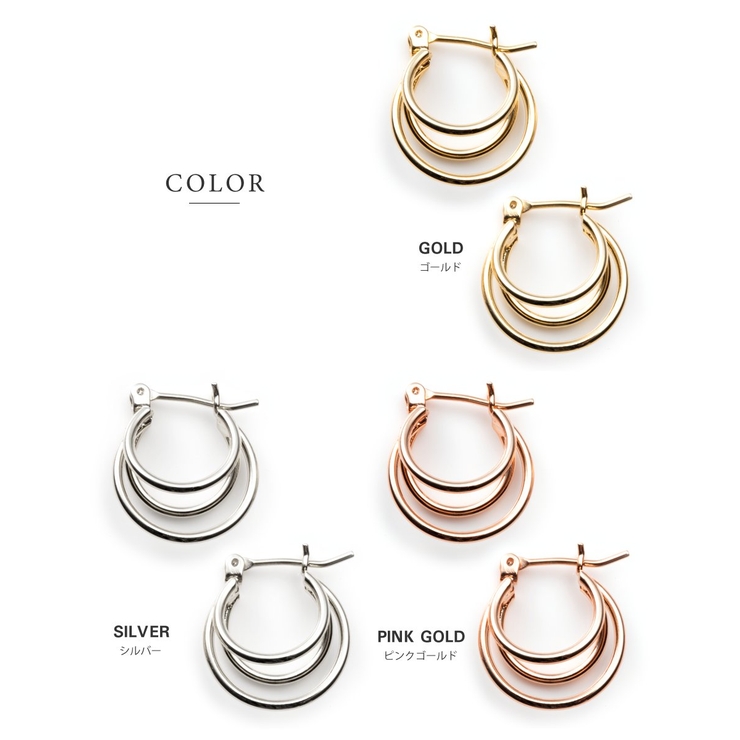 ピアス フープピアス 金属アレルギー | CREAM-DOT | 詳細画像4 
