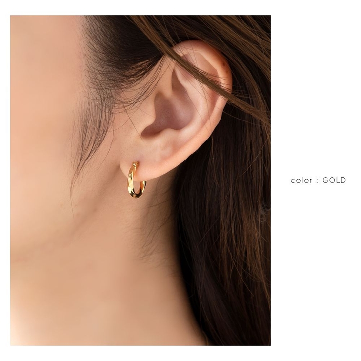 ピアス フープピアス 金属アレルギー | CREAM-DOT | 詳細画像5 