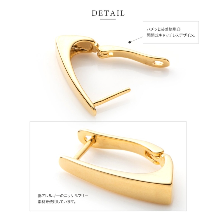 ピアス フープピアス 金属アレルギー | CREAM-DOT | 詳細画像4 