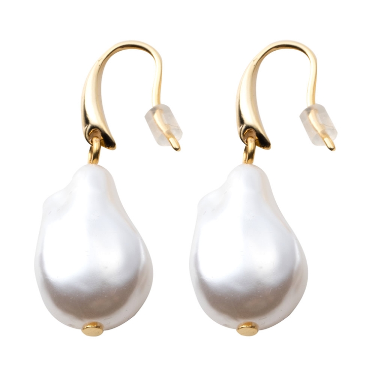 B：ゴールド | 選べる4タイプ ピアス フックピアス | CREAM-DOT