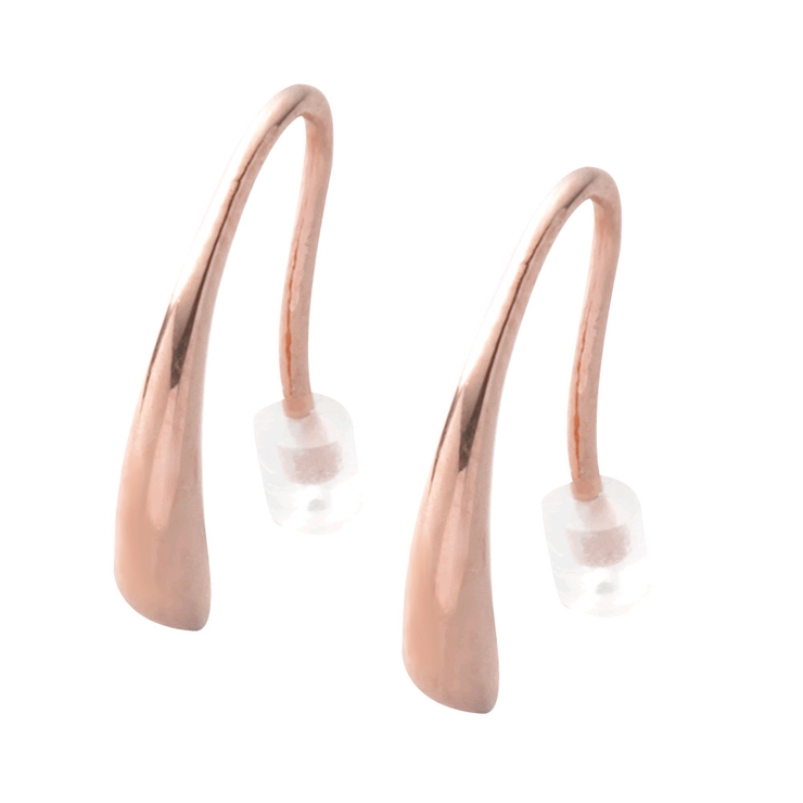 ピンクゴールド | シルバー925 ピアス フックピアス | CREAM-DOT