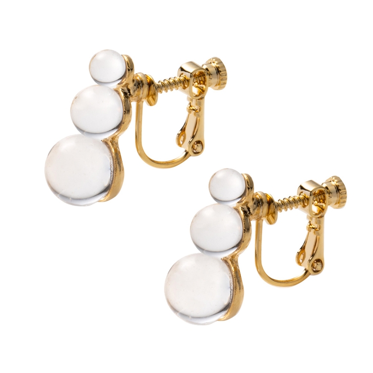 クリア | 金属アレルギー対応 選べる ピアス | CREAM-DOT