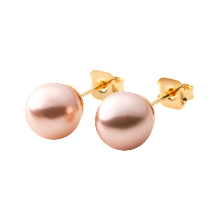 ピンクベージュ | 金属アレルギー対応 選べる イヤリング | CREAM-DOT