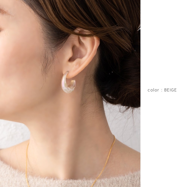 ピアス チタンポスト 低アレルギー | CREAM-DOT | 詳細画像10 