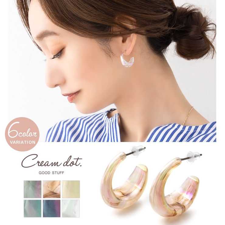 ピアス チタンポスト 低アレルギー | CREAM-DOT | 詳細画像1 