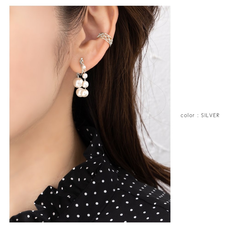 イヤリング レディース ワイヤーフィット | CREAM-DOT | 詳細画像9 