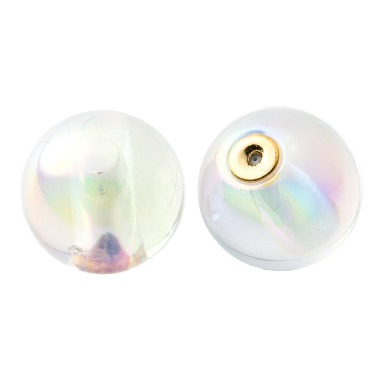 B：オーロラ16mm | ピアスキャッチ 金属アレルギー ニッケルフリー | CREAM-DOT