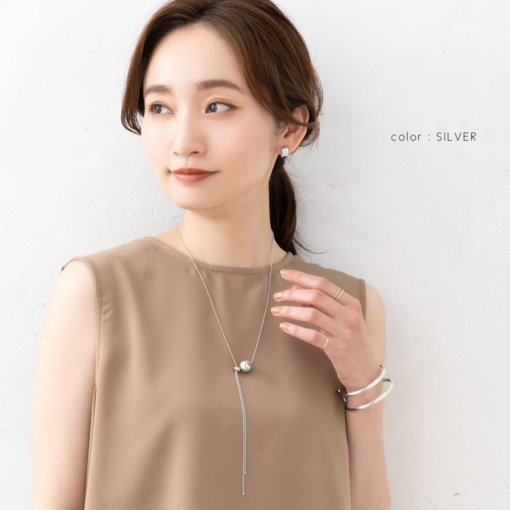 ラリエット ロングネックレス 金属アレルギー | CREAM-DOT | 詳細画像11 