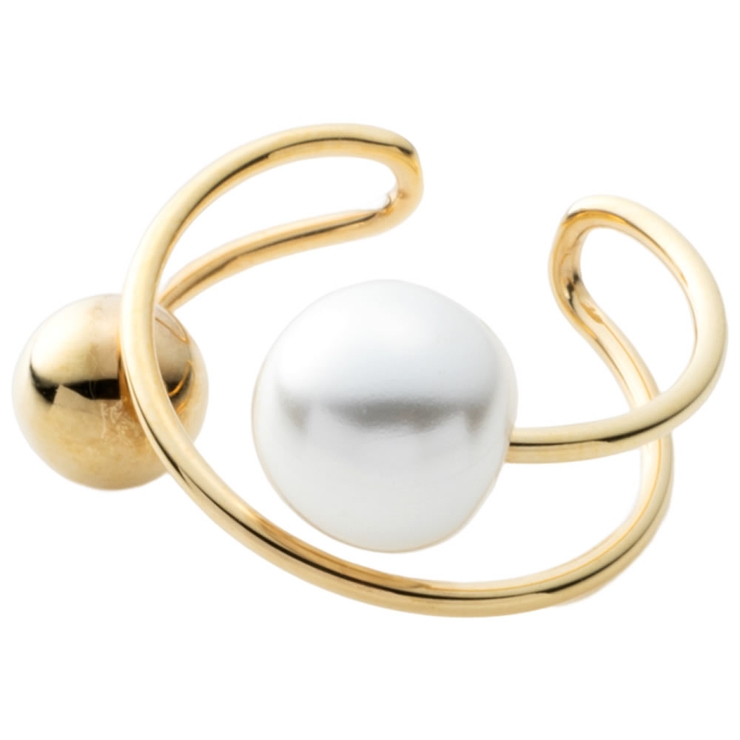 ゴールド | イヤーカフ 金属アレルギー ニッケルフリー | CREAM-DOT