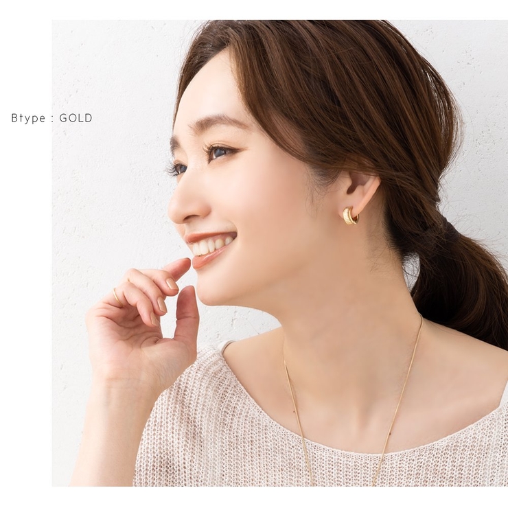 カフイヤリング 金属アレルギー ニッケルフリー | CREAM-DOT | 詳細画像12 