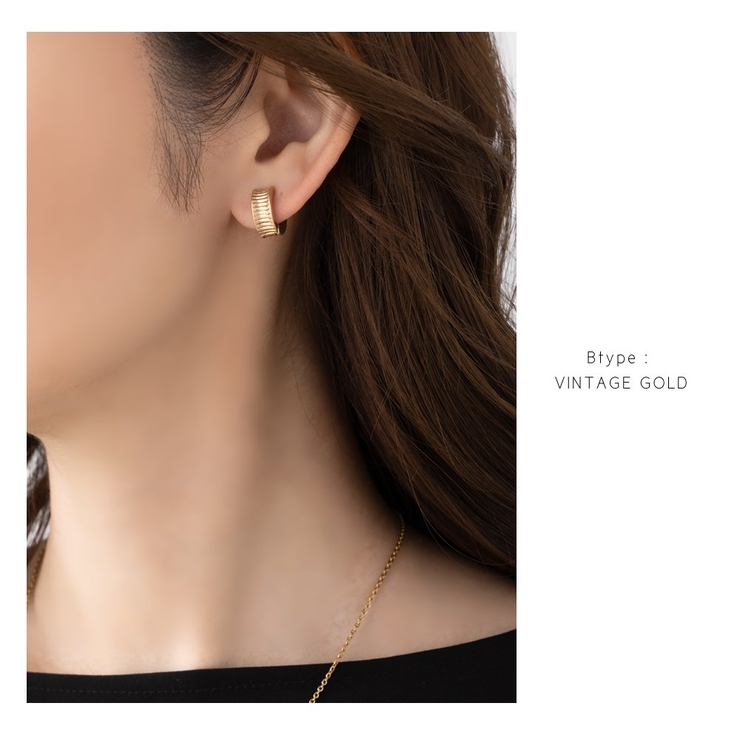 カフイヤリング 金属アレルギー ニッケルフリー | CREAM-DOT | 詳細画像13 