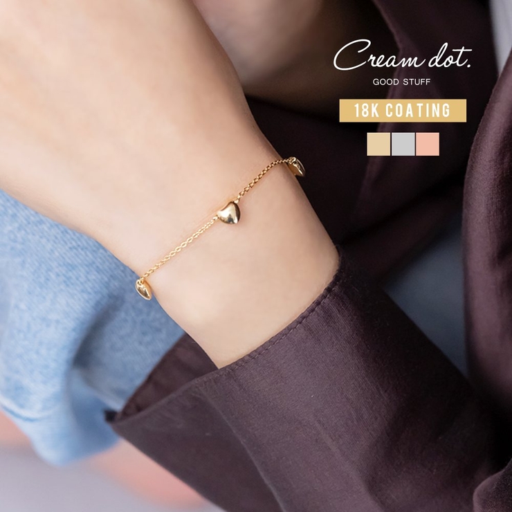 ブレスレット 金属アレルギー ニッケルフリー | CREAM-DOT | 詳細画像1 
