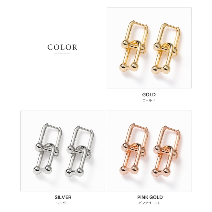 金属アレルギー対応 ピアス フープピアス | CREAM-DOT | 詳細画像5 