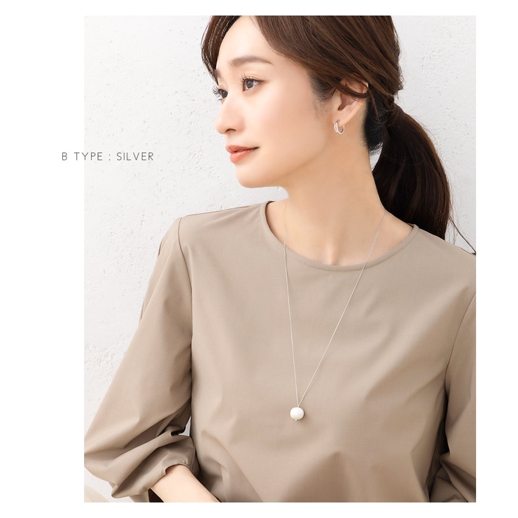 ガラスパール ネックレス ロングネックレス[品番：CRMA0008889]｜CREAM