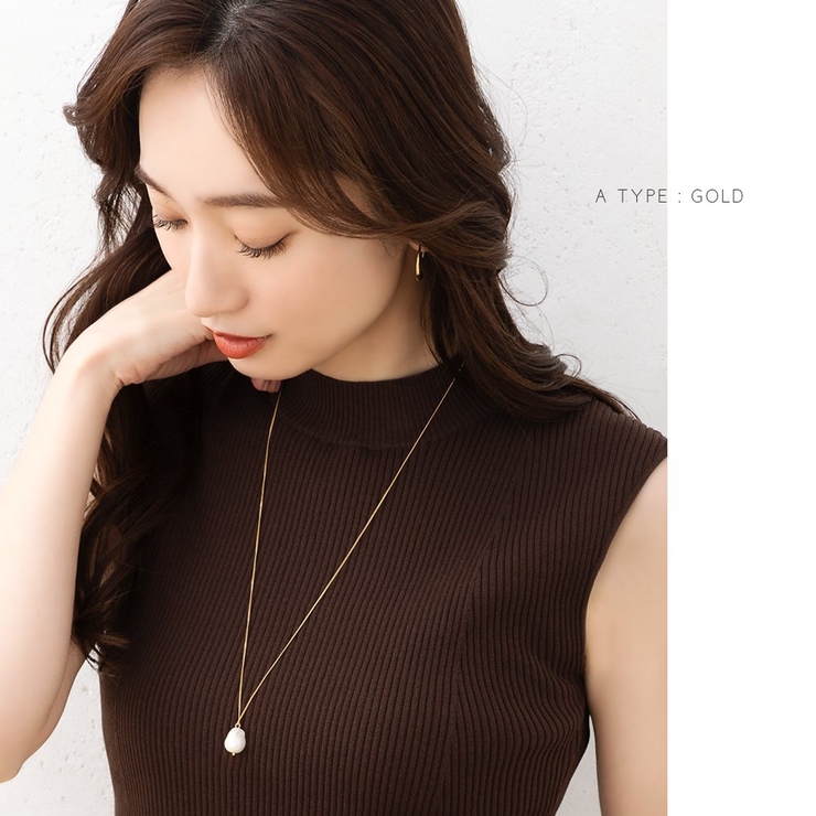 ガラスパール ネックレス ロングネックレス[品番：CRMA0008889]｜CREAM