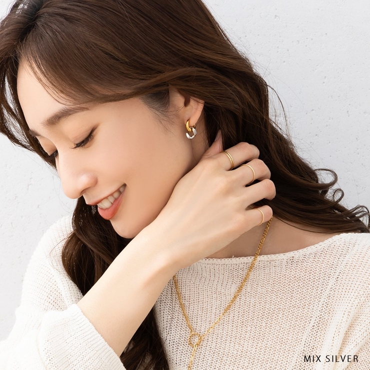 ステンレス製 ピアス フープピアス | CREAM-DOT | 詳細画像11 