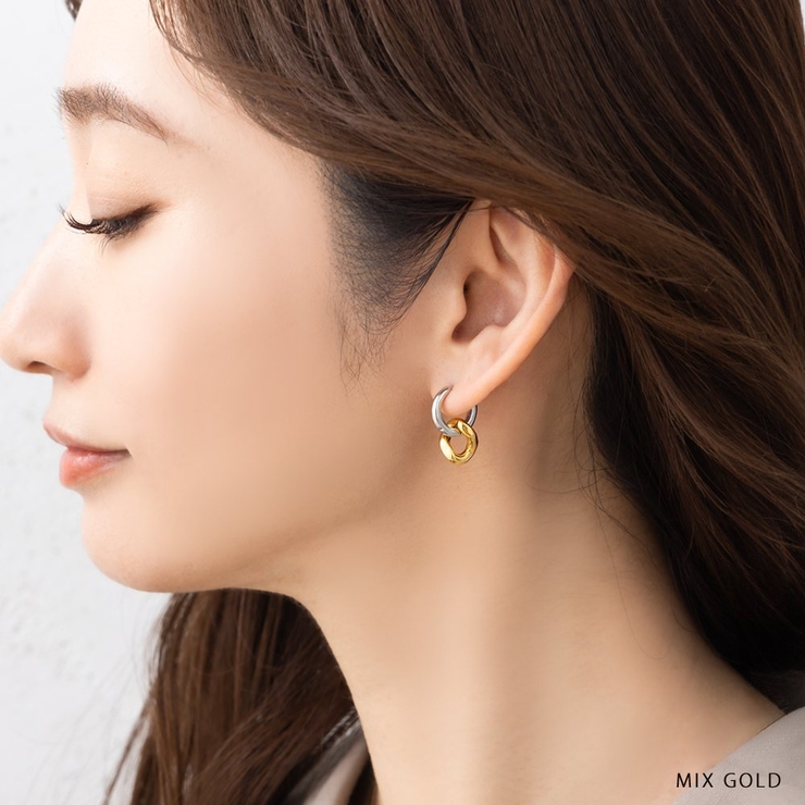 ステンレス製 ピアス フープピアス | CREAM-DOT | 詳細画像7 