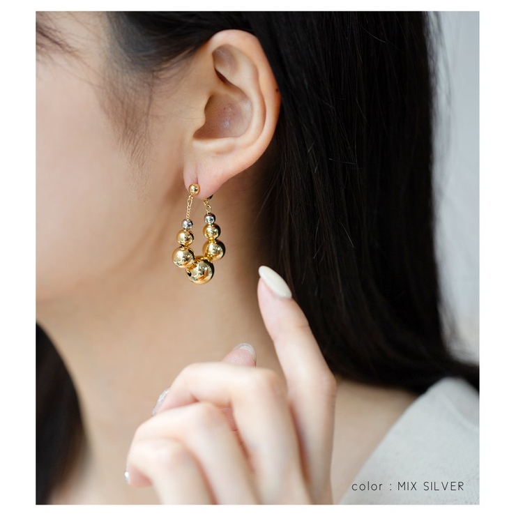 ピアス フープピアス 金属アレルギー | CREAM-DOT | 詳細画像11 