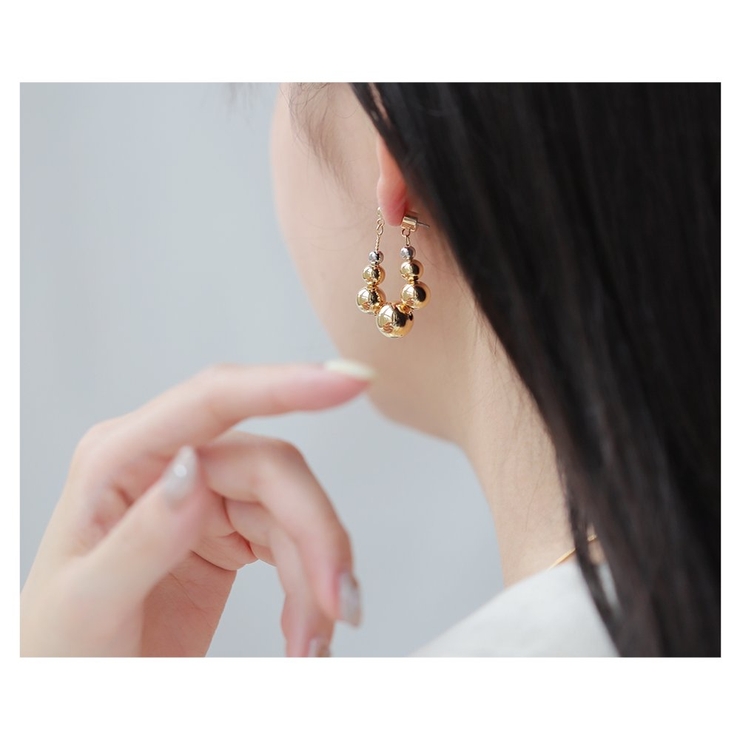 ピアス フープピアス 金属アレルギー | CREAM-DOT | 詳細画像12 