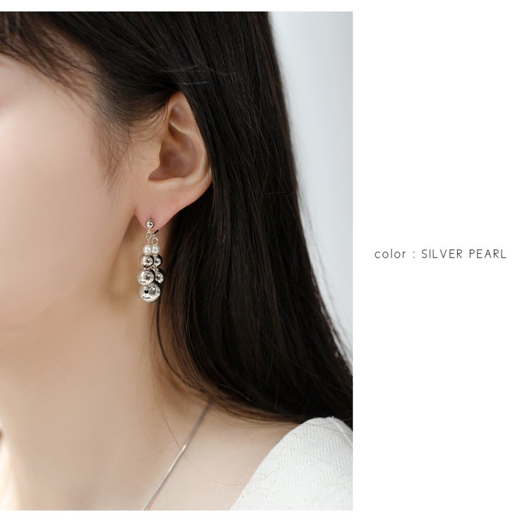 ピアス フープピアス 金属アレルギー[品番：CRMA0009322]｜CREAM-DOT 